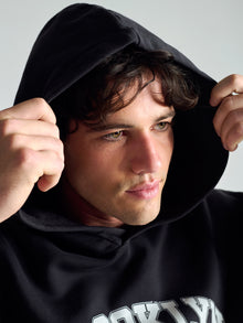 Men's Brooklyn Vintage Hooded Sweatshirt In Black - BROOKLYN INDUSTRIES