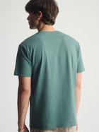 Men's Brooklyn Logo Cotton T-Shirt In Silver Pine