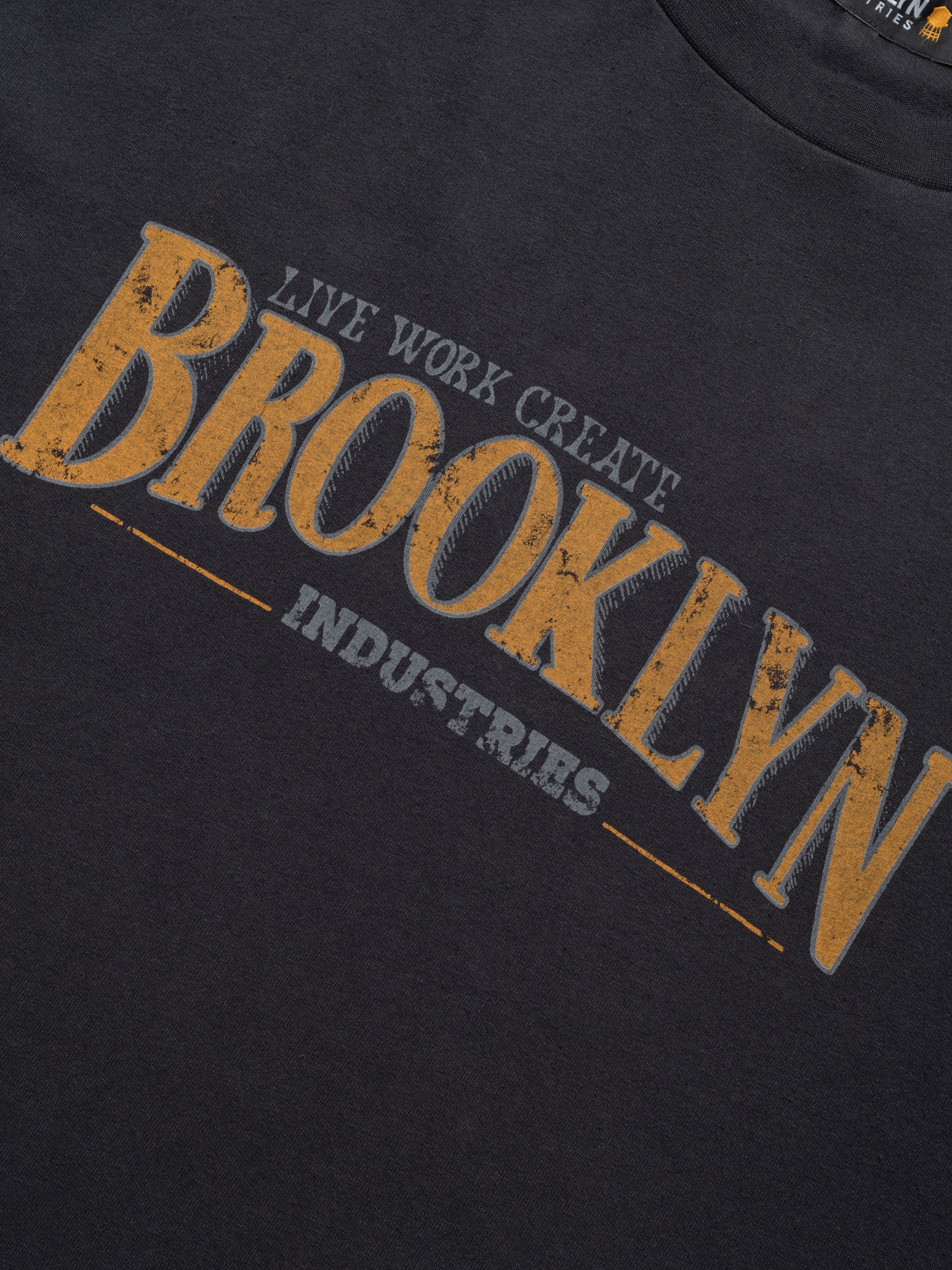 Men's Brooklyn Vintage T-Shirt In Black - BROOKLYN INDUSTRIES