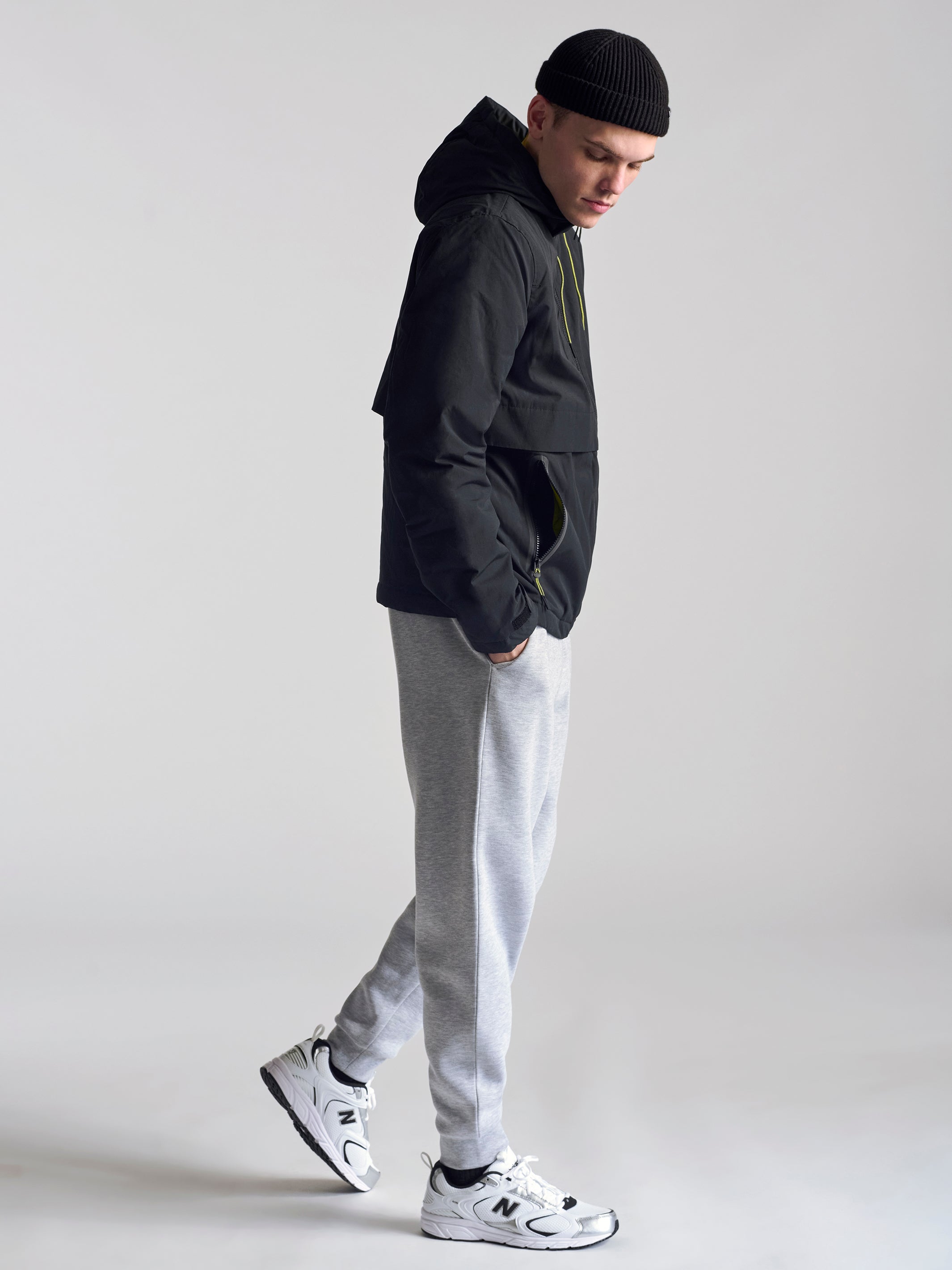 Men's Hooded Jacket In Black - BROOKLYN INDUSTRIES