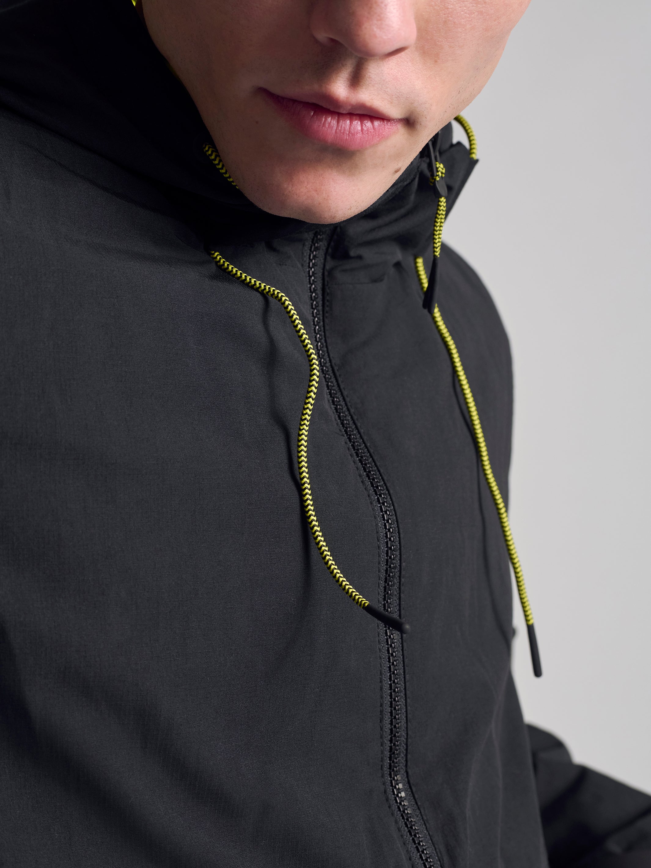 Men's Hooded Jacket In Black - BROOKLYN INDUSTRIES