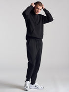 Men's Montrose Hooded Sweatshirt In Black - BROOKLYN INDUSTRIES