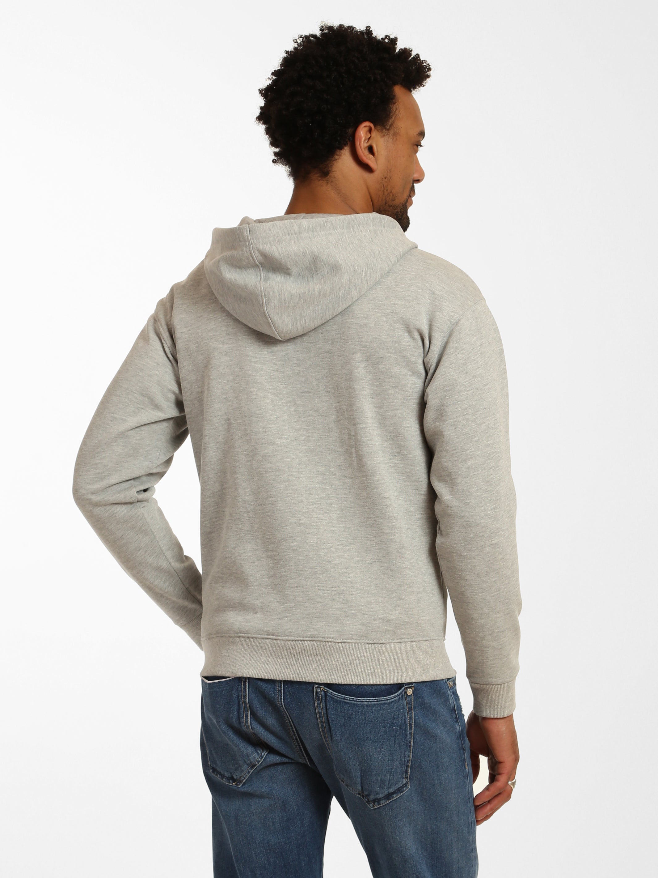 Grey store melange hoodie