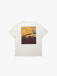 Men's City Printed T-Shirt In Antique White - BROOKLYN INDUSTRIES