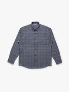 Men's Brooklyn Long Sleeve Plaid Shirt in Navy Check - BROOKLYN INDUSTRIES