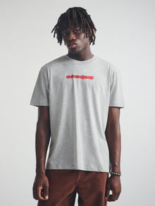 Men's Live Work Create T-Shirt in Mid Grey Melange