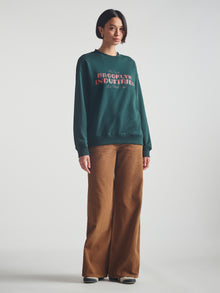 Women's Brooklyn Live Work Create Sweatshirt in Ponderosa Pine - BROOKLYN INDUSTRIES
