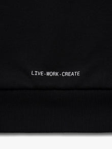 Men's Brooklyn Half Zip Sweatshirt In Black - BROOKLYN INDUSTRIES