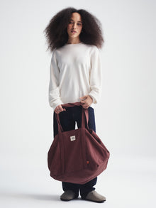 Brooklyn Shopper Tote Bag in Brown