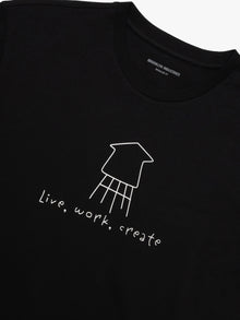 Men's Brooklyn Water Tower Graphic T-Shirt In Black - BROOKLYN INDUSTRIES