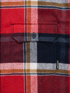 Men's Plaid Overshirt in Red Check - BROOKLYN INDUSTRIES