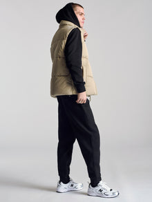 Men's Puffer Vest In Fog - BROOKLYN INDUSTRIES