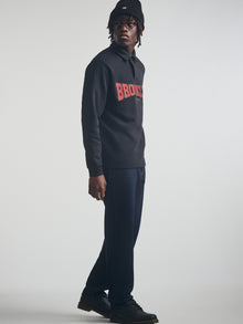 Men's Brooklyn Polo Sweatshirt in Black