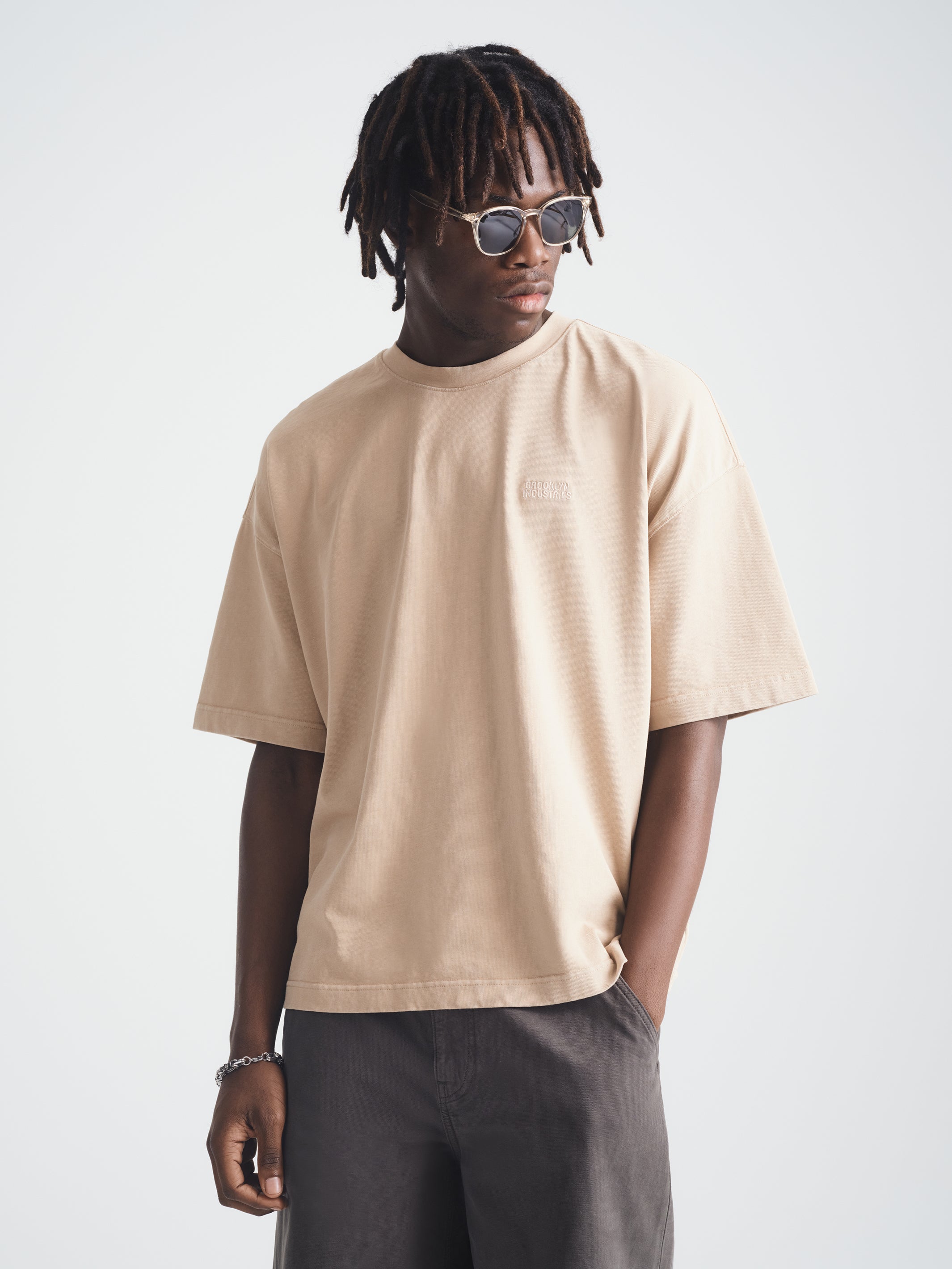 Men's Brooklyn T-Shirt in Irish Cream - BROOKLYN INDUSTRIES