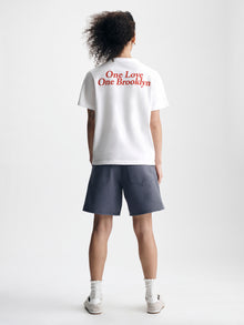 Women's One Love One Brooklyn T-Shirt in White - BROOKLYN INDUSTRIES