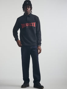 Men's Brooklyn Polo Sweatshirt in Black