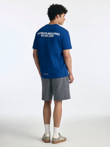 Men's Logo T-Shirt in Navy Peony - BROOKLYN INDUSTRIES