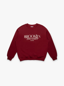Women's Brooklyn 1988 Sweatshirt in Biking Red - BROOKLYN INDUSTRIES