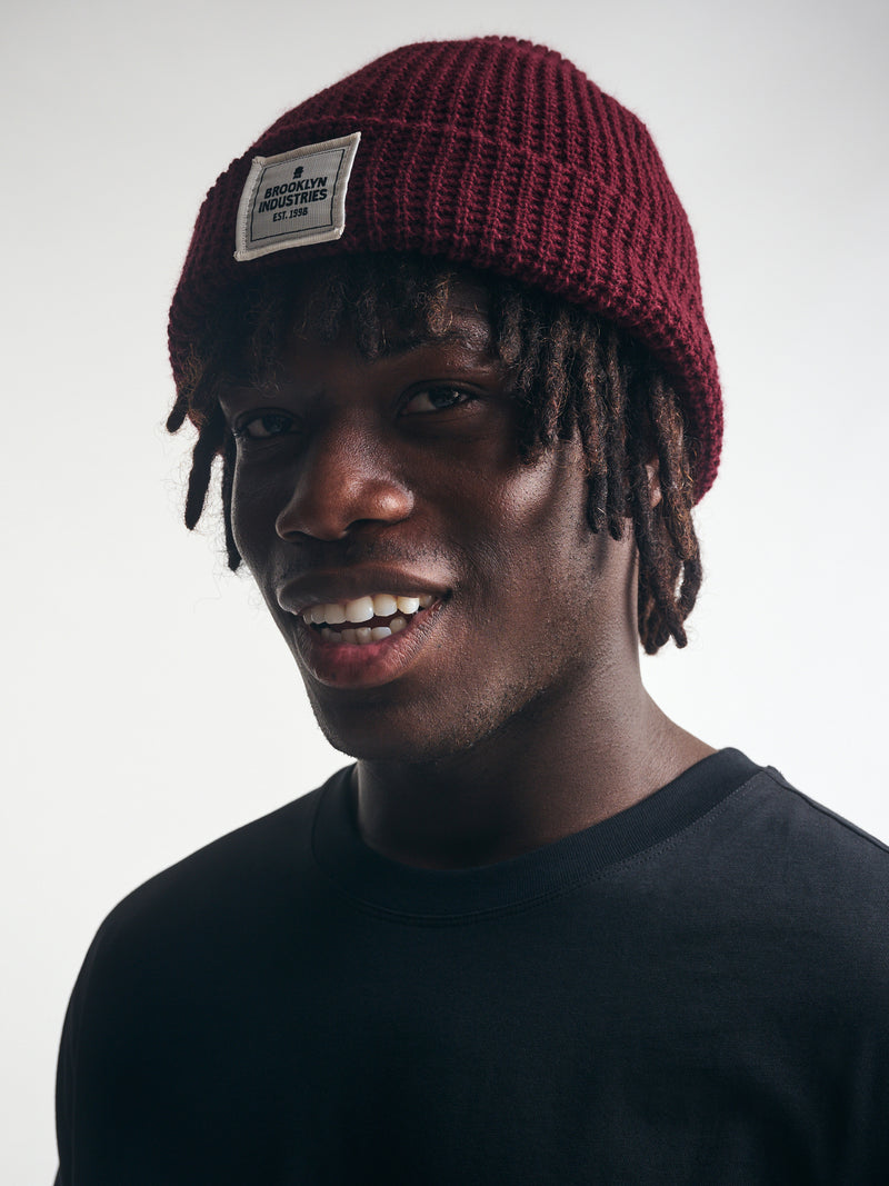 BKI Live Work Create Beanie in Burgundy