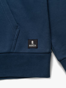 Men's Montrose Hooded Sweatshirt In Dark Denim - BROOKLYN INDUSTRIES