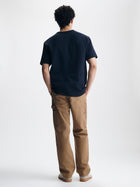 Men's Pique Logo T-Shirt in Black Iris - BROOKLYN INDUSTRIES