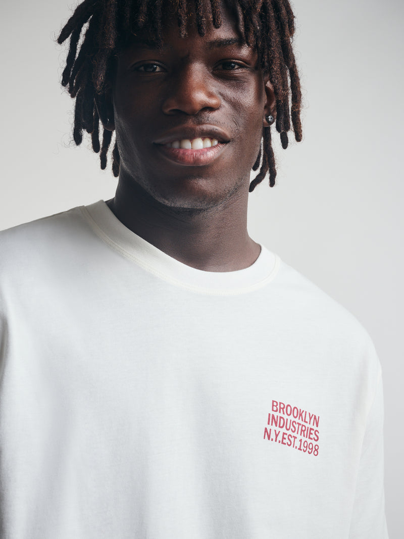 Men's Brooklyn T-Shirt In Antique White
