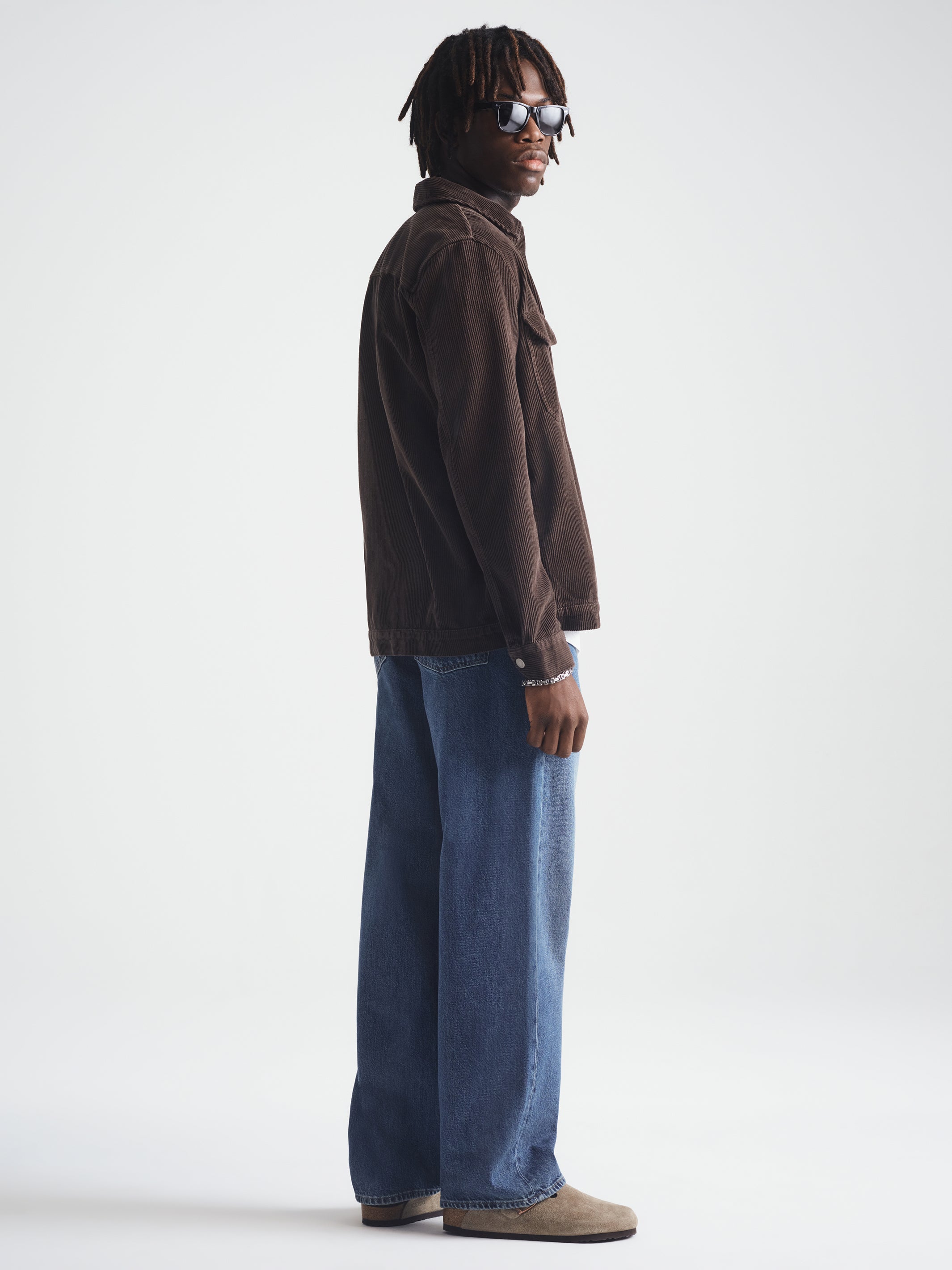 Men's Corduroy Overshirt in After Dark