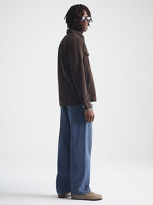 Men's Corduroy Overshirt in After Dark