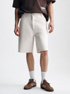 Men's Williamsburg Carpenter Shorts in Cream Colored Canvas - BROOKLYN INDUSTRIES