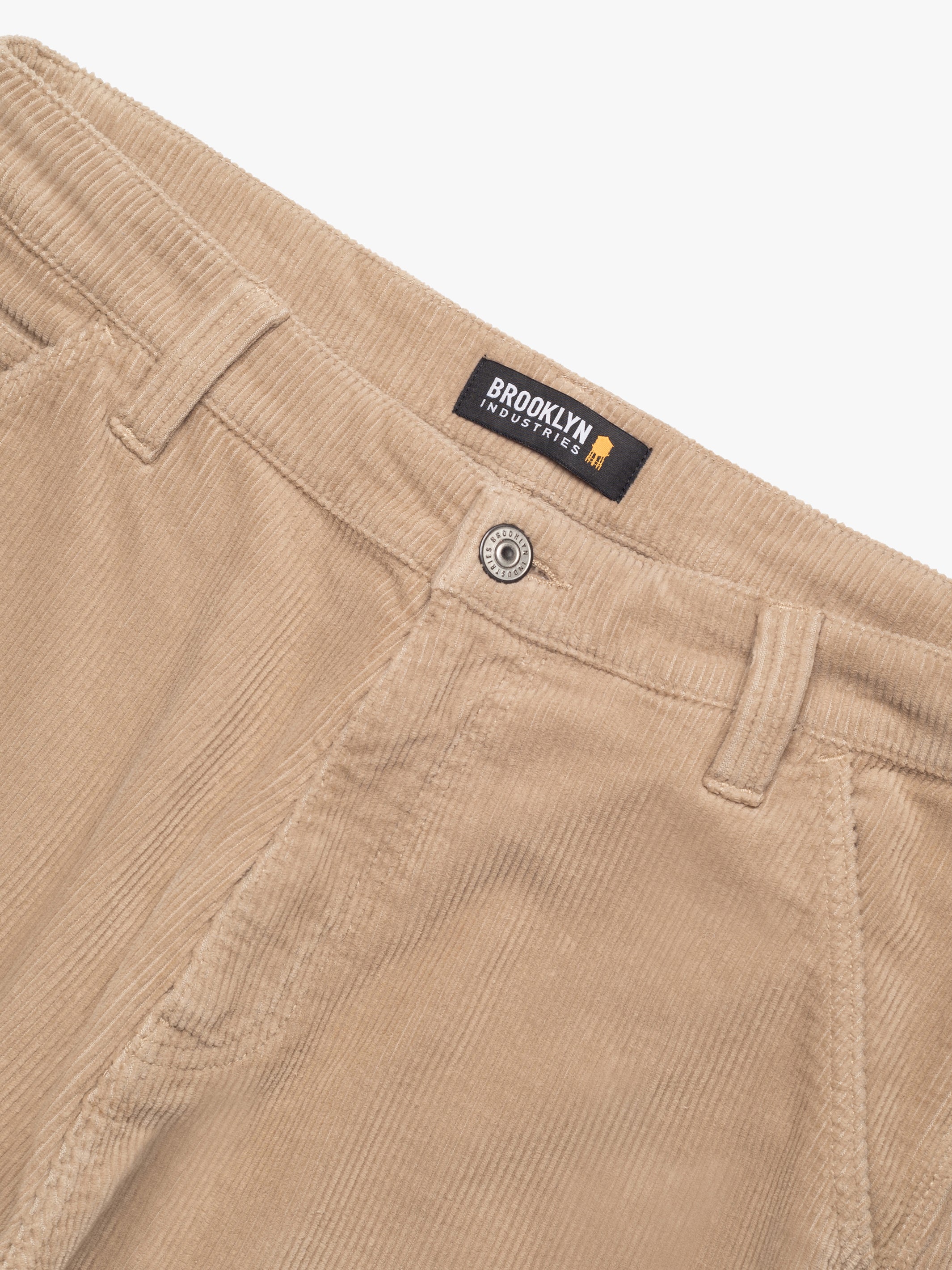 Men's Central Loose Corduroy Carpenter Pants in Taupe - BROOKLYN INDUSTRIES