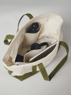Brooklyn Colorblock Tote Bag in Natural