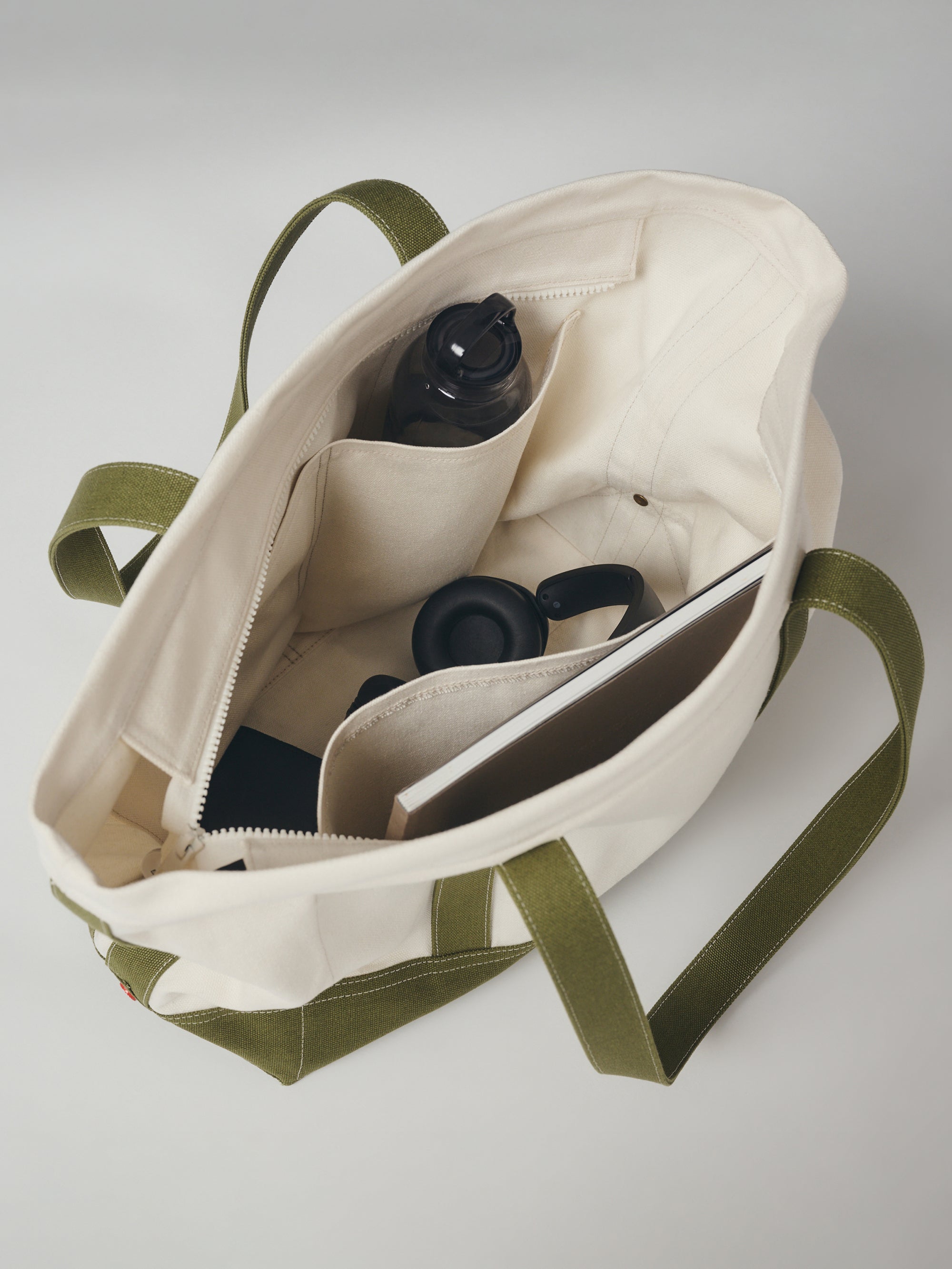 Brooklyn Colorblock Tote Bag in Natural