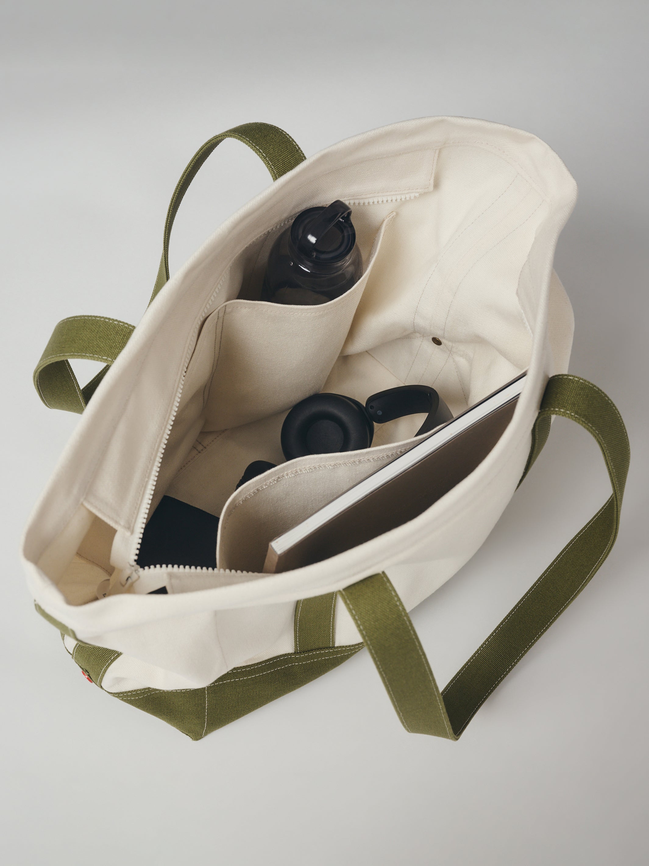 Brooklyn Colorblock Tote Bag in Natural