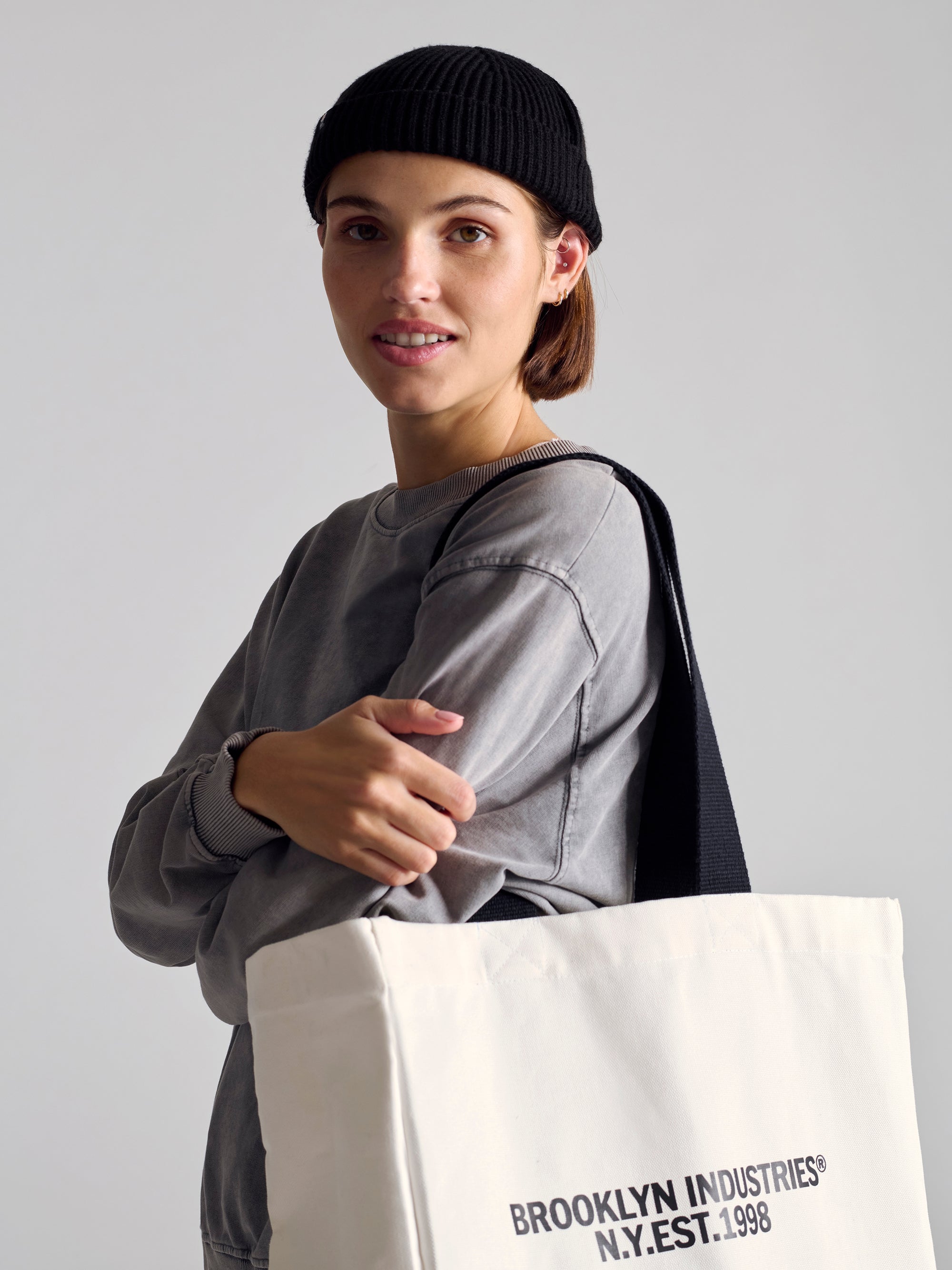 Brooklyn 1998 Tote Bag in White - BROOKLYN INDUSTRIES