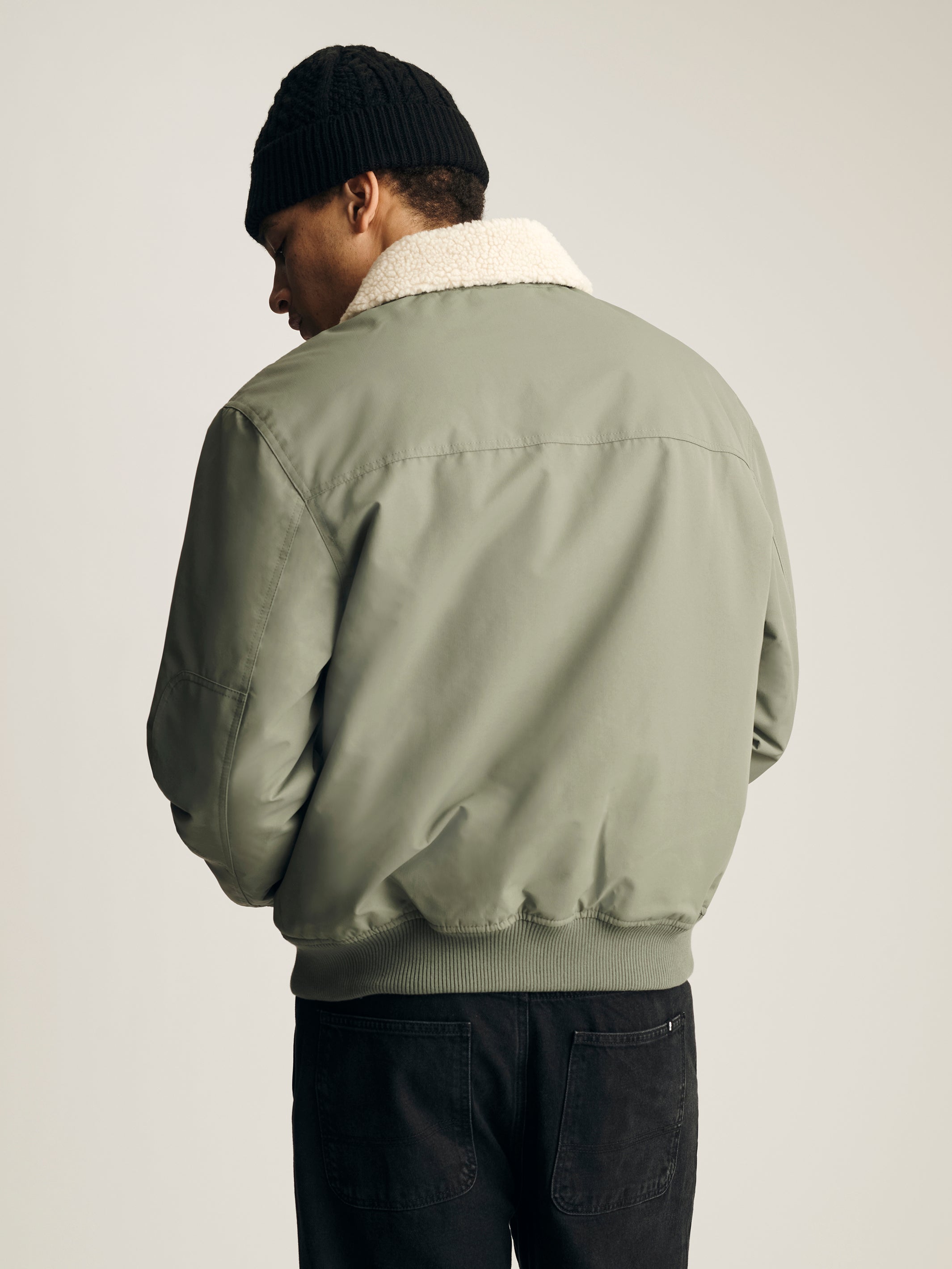 Brooklyn Industries Men's Bomber Jacket in Agave Green