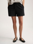 Women's Brooklyn Sweat Shorts In Black - BROOKLYN INDUSTRIES