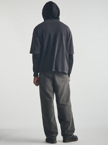 Men's Brooklyn Acid Washed T-Shirt in Black - BROOKLYN INDUSTRIES