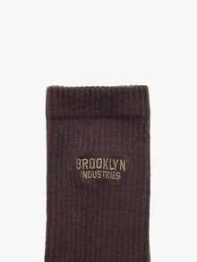 Men's Socket Socks in Black Coffee - BROOKLYN INDUSTRIES