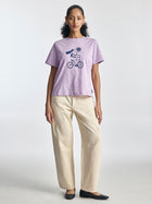 Women's Brooklyn Delivery T-Shirt in Orchid Bloom - BROOKLYN INDUSTRIES