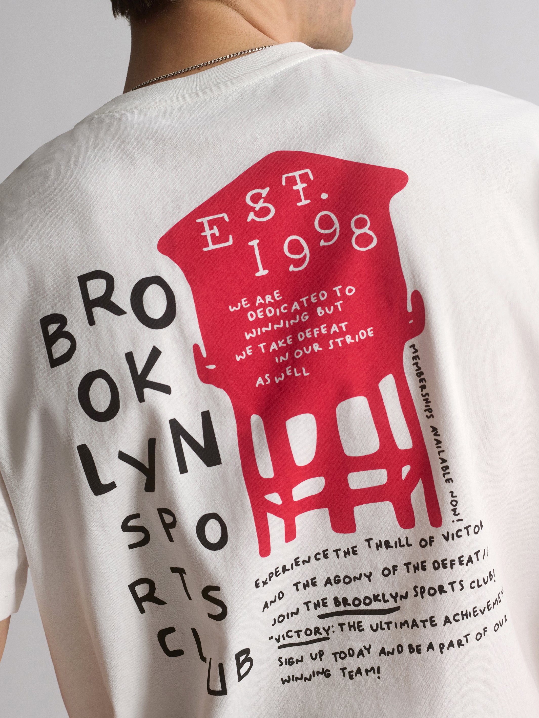 Men's Brooklyn Water Tower T-Shirt In Antique White - BROOKLYN INDUSTRIES