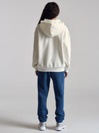 Women's BKI Hooded Sweatshirt In Antique White - BROOKLYN INDUSTRIES