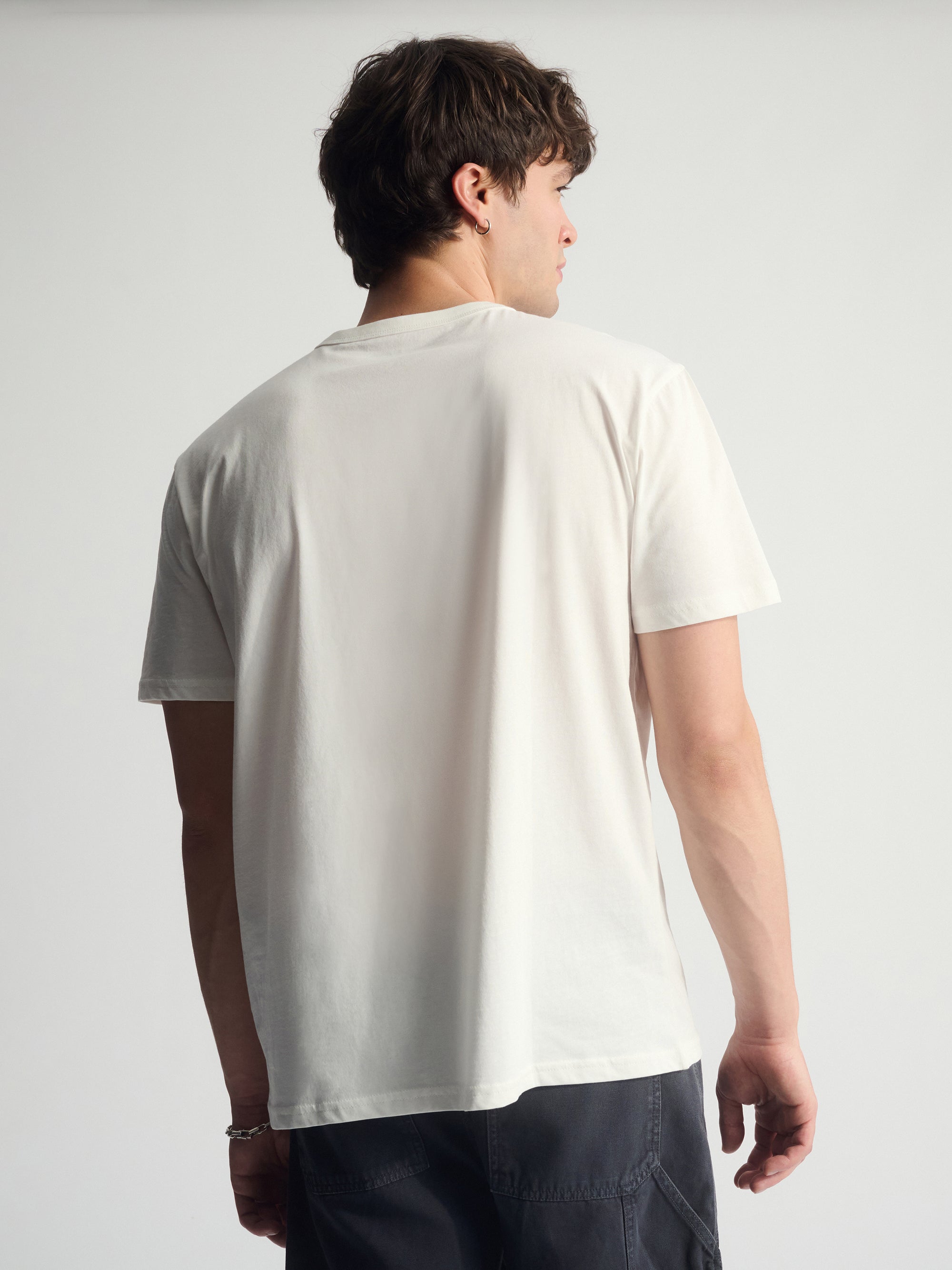 Men's Brooklyn Vintage T-Shirt In Antique White - BROOKLYN INDUSTRIES