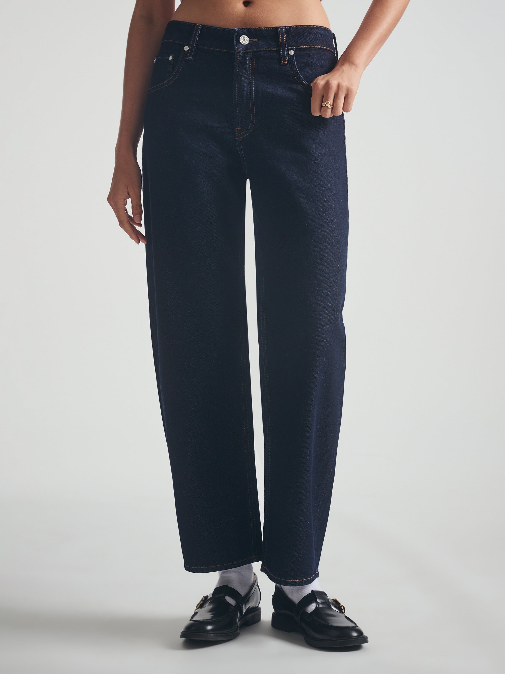 Women's Barrel Jeans in Rinse Denim - BROOKLYN INDUSTRIES