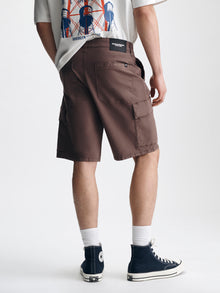 Men's Graham Cargo Shorts in French Roast Colored Parachute - BROOKLYN INDUSTRIES