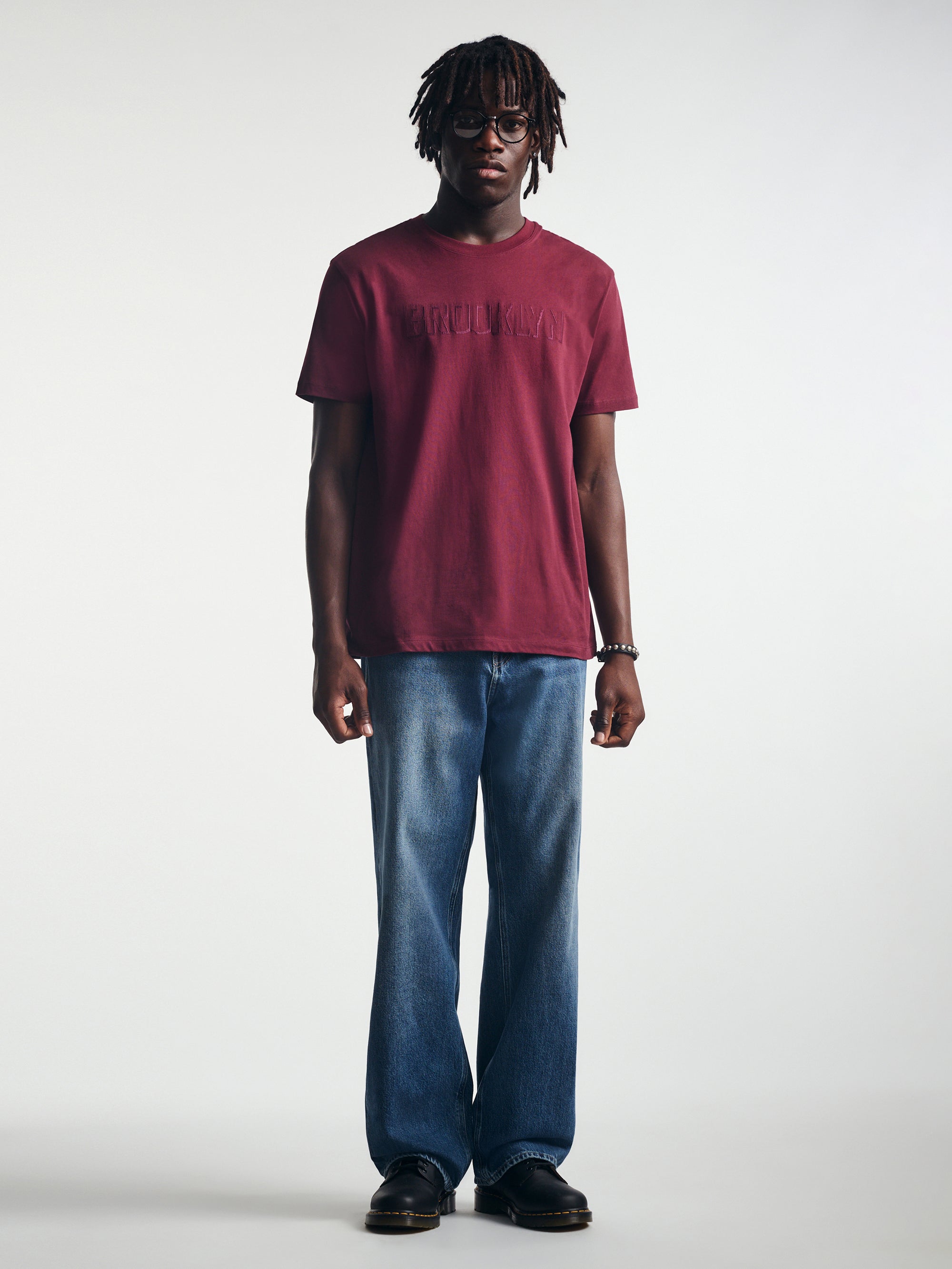 Men's Loose Jeans in Indigo Tinted Street Denim - BROOKLYN INDUSTRIES