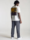 Men's City Printed T-Shirt In Antique White - BROOKLYN INDUSTRIES