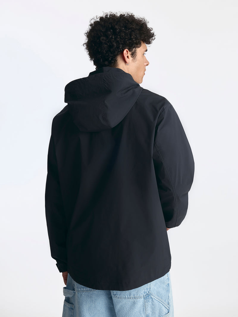 Men's Hooded Utility Jacket in Jet Black - BROOKLYN INDUSTRIES