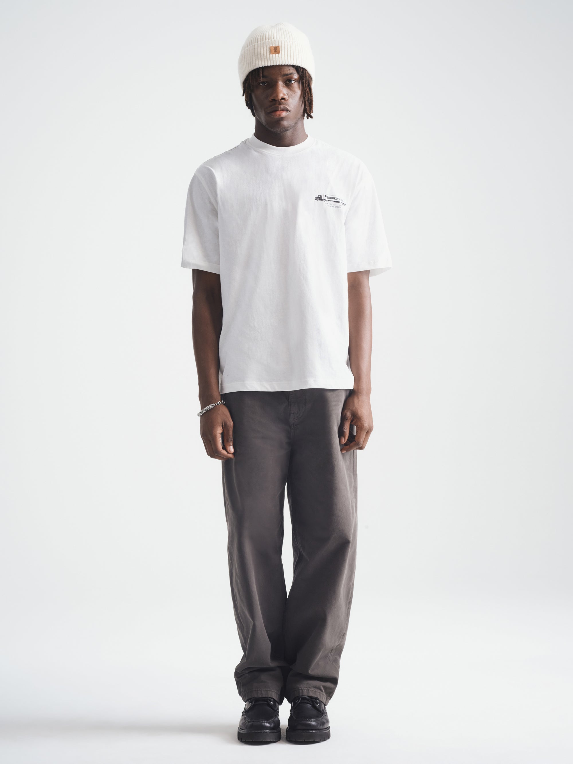 Men's Brooklyn Vintage T-Shirt in Antique White - BROOKLYN INDUSTRIES