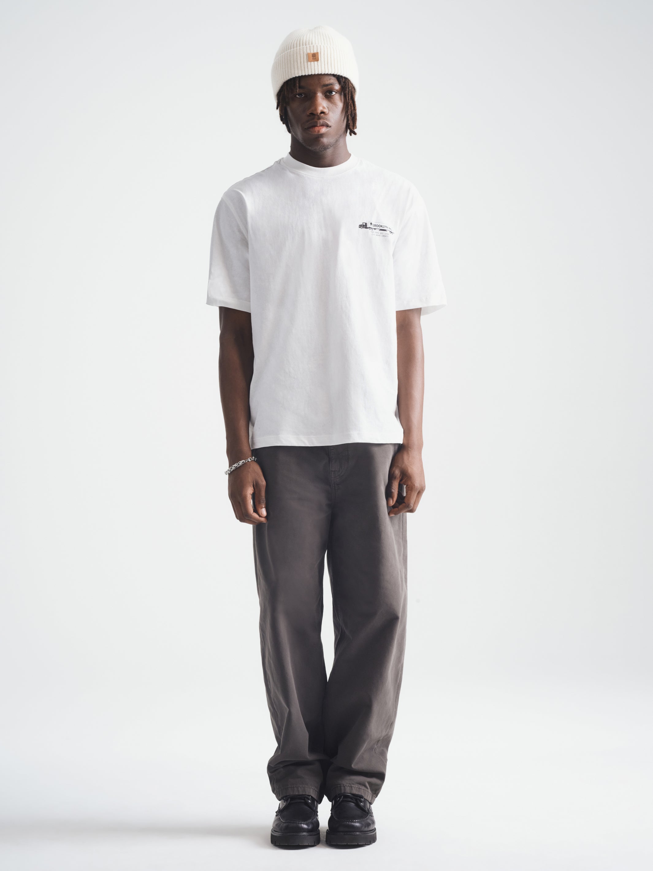 Men's Brooklyn Vintage T-Shirt in Antique White - BROOKLYN INDUSTRIES