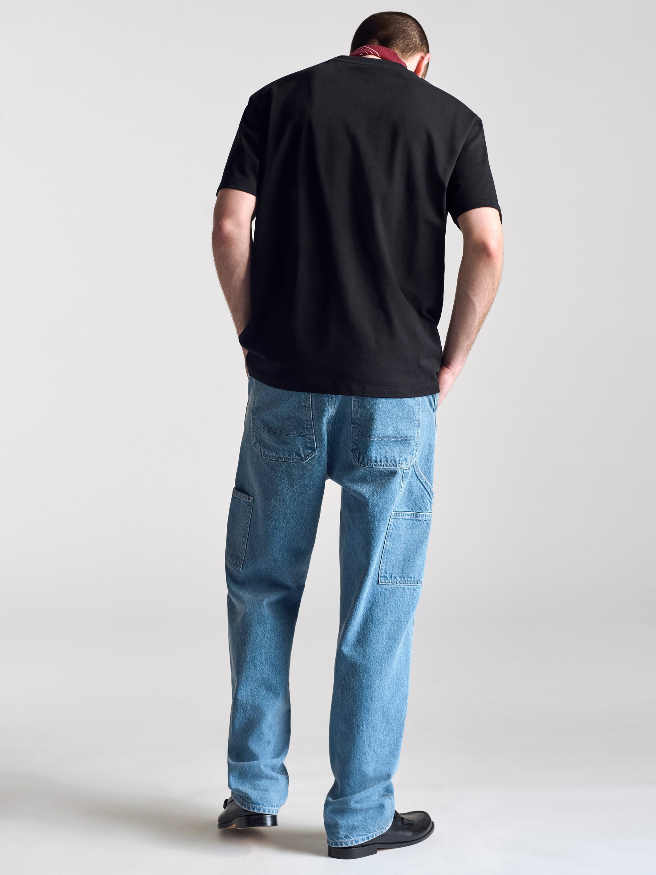 Men's Crew Neck Basic T-Shirt In Black - BROOKLYN INDUSTRIES